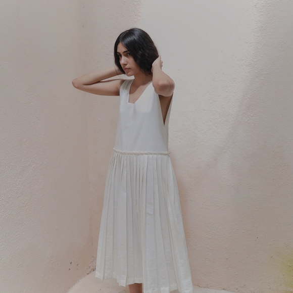 Runaway bicycle vera white dress pockets XS - Picture 2 of 7